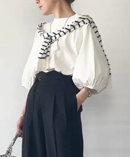 tシャツ ボリューム袖カットソー レディース tシャツ ボリューム袖カットソー レディース : ZOZOTOWN Yahoo