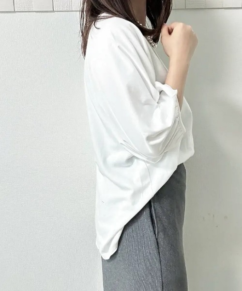 tシャツ ボリューム袖カットソー レディース tシャツ ボリューム袖カットソー レディース : ZOZOTOWN Yahoo