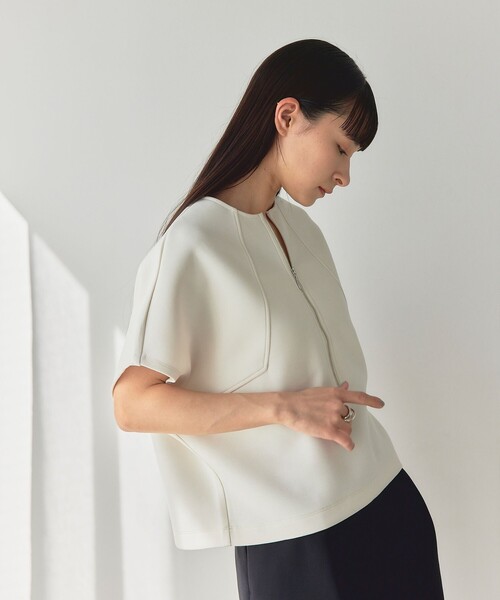新品タグ付きEMMEL REFINES EM 　2WAY Tシャツ EMMEL REFINES tシャツ 「EMMEL REFINES」EM フライス フリル