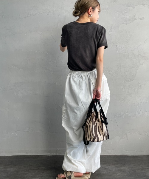 Robert P. Miller tシャツ 「MILLER/ミラー」 パネルリブ パイル