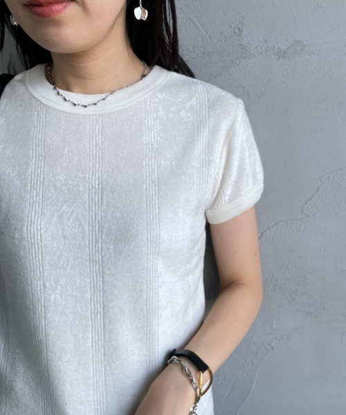 Robert P. Miller tシャツ 「MILLER/ミラー」 パネルリブ パイル