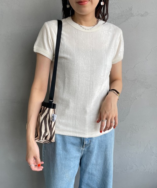 Robert P. Miller tシャツ 「MILLER/ミラー」 パネルリブ パイル