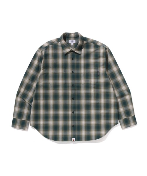 A BATHING APE（アベイシングエイプ） シャツ OMBRE CHECK COLLEGE