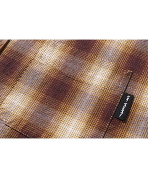 A BATHING APE（アベイシングエイプ） シャツ OMBRE CHECK COLLEGE