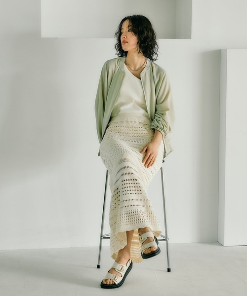 なつき出品ページ スカート 7ゲージパッチワークメッシュスカート 308323スカート