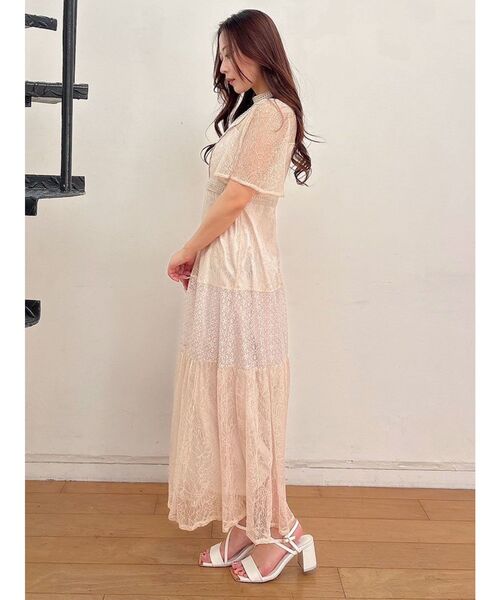 MERCURYDUO（マーキュリーデュオ） ワンピース ミックスレースフレア