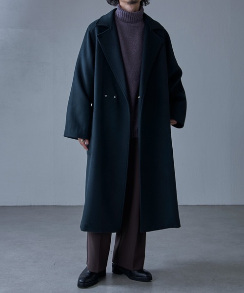 【Lui's】 ルイス ロングコート ウールコート コート Lui's（ルイス） チェスターコート S グリーン メンズ : ZOZOTOWN