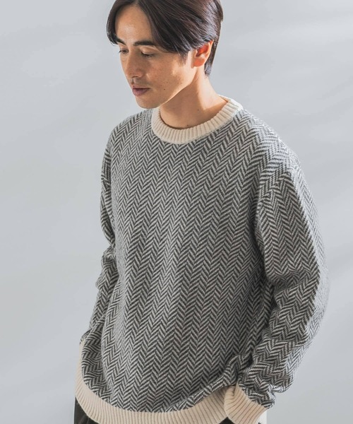 「URBAN RESEARCH ROSSO MEN」 長袖ニット X-LARGE ブラック メンズ_画像2