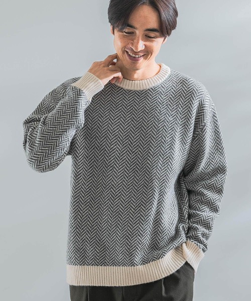 「URBAN RESEARCH ROSSO MEN」 長袖ニット X-LARGE ブラック メンズ_画像4