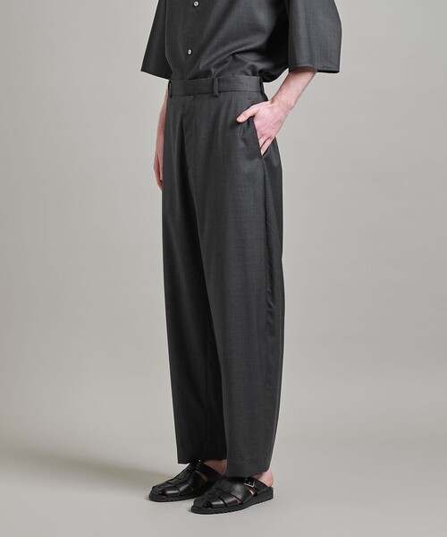 ワイドパンツ パンツ 「LOEFF」トロピカルウール ボンタン パンツ MEN’S メンズの画像