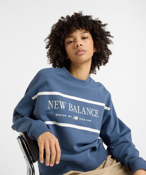 トレーナー スウェット Athletics ノーティカルロブスタークルー レディース New Balance トレーナー スウェット Athletics ノーティカル