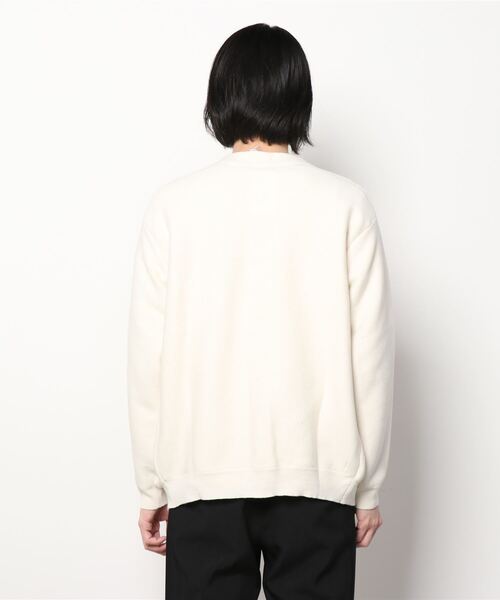 「info. BEAUTY&YOUTH」 ニットカーディガン M ベージュ メンズ_画像2