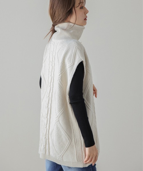 「SUGAR BISKET」 「La-gemme」タートルネックニット フリー ブラック レディース_画像3