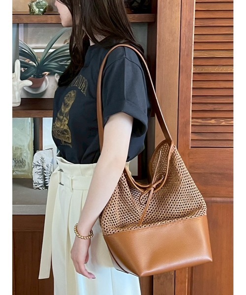 Mila Owen トートバッグ メッシュバケットトートバッグ