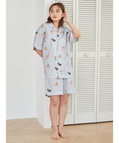 gelato pique パジャマ ルームウェア 「UNISEX」SUMMER DOG総柄