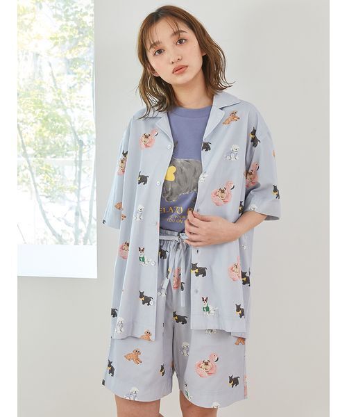 gelato pique パジャマ ルームウェア 「UNISEX」SUMMER DOG総柄