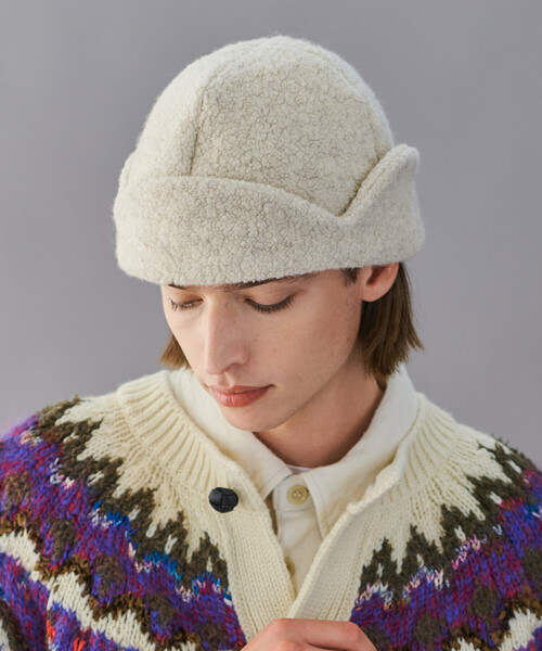 「Bshop」 ニットキャップ MEDIUM ネイビー レディース_画像9