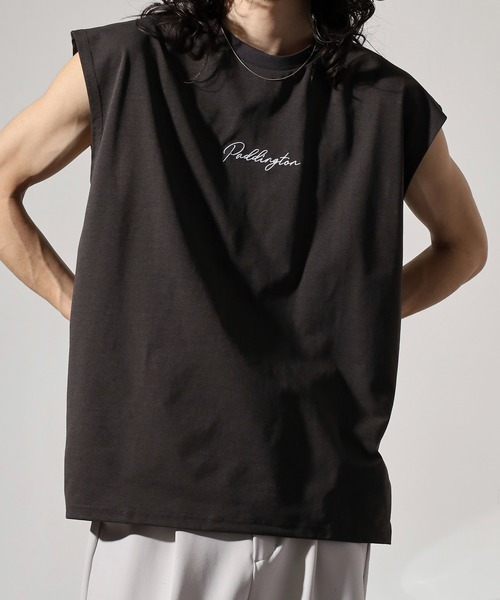 FUNALIVE タンクトップ ストレッチワイドノースリーブTシャツ