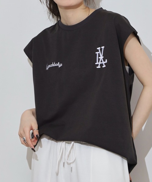 FUNALIVE タンクトップ ストレッチワイドノースリーブTシャツ