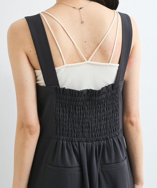 VIS（ビス） サロペット オーバーオール フロントタックデザイン