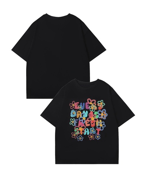 tシャツ フラワーレタリングTシャツ (SS) メンズ レディース