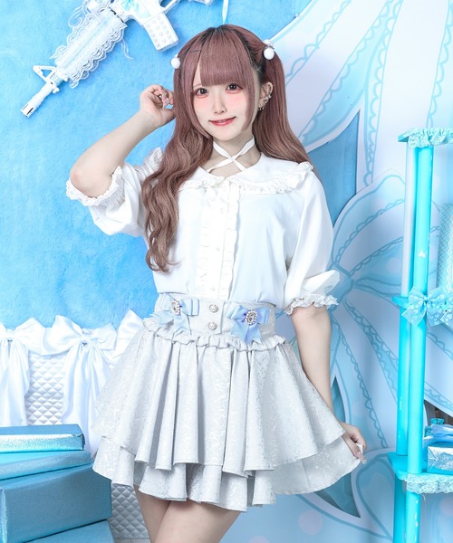 Pal elfy パルエルフィー　チョーカーベルトフリルブラウス Pal elfy（パルエルフィー）の「チョーカーベルトフリルブラウス