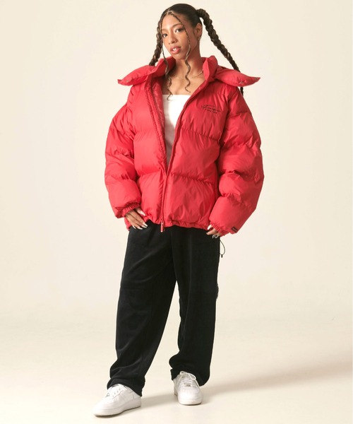 「FUBU」 中綿ブルゾン X-LARGE ブラック メンズ_画像4