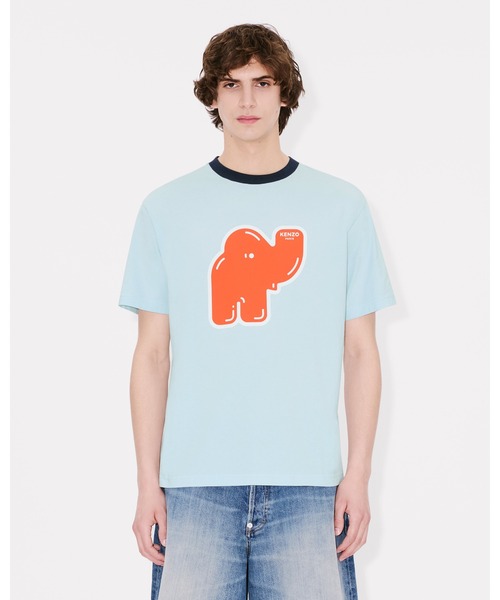 KENZO☆エレファント ロゴ クルーネック T シャツ♪【送料込】 KENZO tシャツ 'KENZO Elephant Logo' コットン Tシャツ メンズ