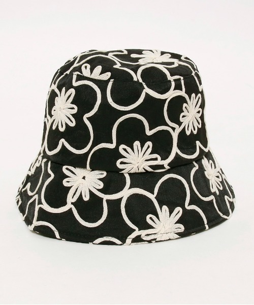 【激レア❗️最安値】Needlesブラック バケットハット 蝶の刺繍 M Bucket Hat - Poly Ripstop(L(MEN) Black/ブラック): NEEDLES