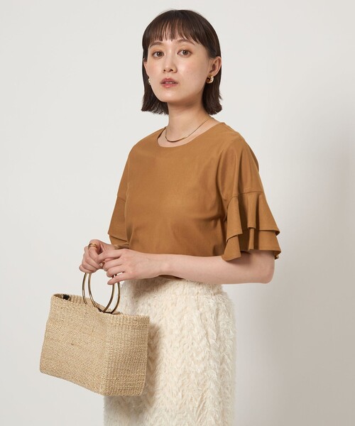 tシャツ Campo フレアリブカットソー レディース 楽天市場】前後2wayフレアスリーブカットソー レディース 秋