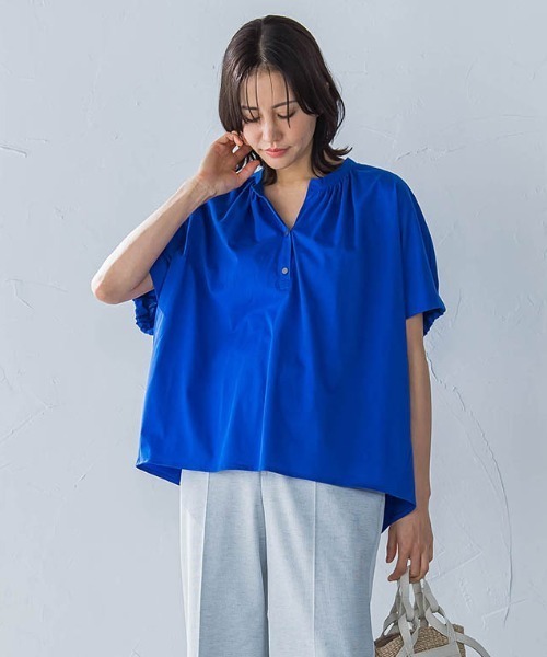 tシャツ ライクアウーヴンスキッパーカットソー「洗濯機で洗える」 レディース LAUTREAMONT tシャツ ライクアウーヴンスキッパーカットソー