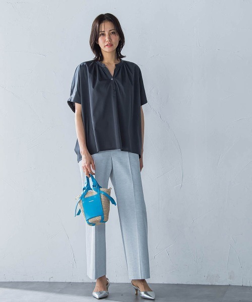 tシャツ ライクアウーヴンスキッパーカットソー「洗濯機で洗える」 レディース LAUTREAMONT tシャツ ライクアウーヴンスキッパーカットソー
