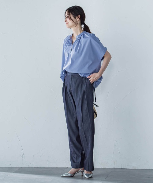 tシャツ ライクアウーヴンスキッパーカットソー「洗濯機で洗える」 レディース LAUTREAMONT tシャツ ライクアウーヴンスキッパーカットソー