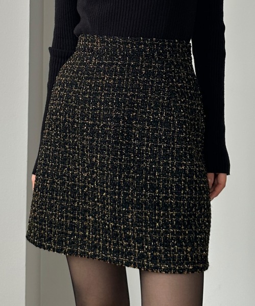 ✨美品✨CHANEL✨ツイードスカート✨ラメ✨10C✨国内正規品 Louere（ルエレ） スカート ラメファンシーツイードミニスカート