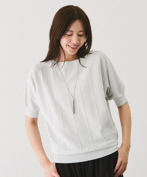 JAYRO 七分袖　Vネック　ニット ピンク ✨UNIQLO✨ユニクロ♡ニット♡トップス♡七分袖♡Vネック♡濃
