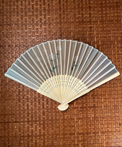 CALIFORNIA OUTFITTERS 扇子 うちわ 6C2 和柄 布扇子 21cm 兎