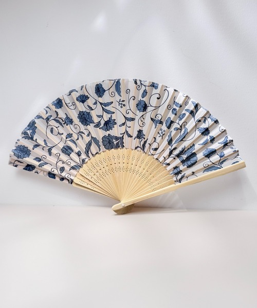 CALIFORNIA OUTFITTERS 扇子 うちわ 6C2 和柄 布扇子 21cm 兎