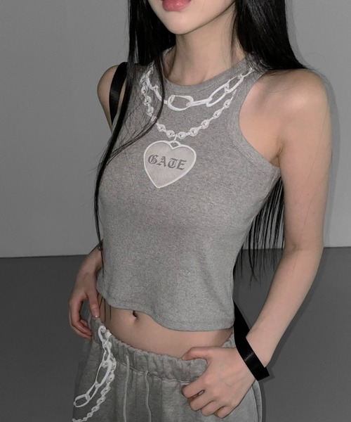 タンクトップ ノースリーブ chain N top レディース