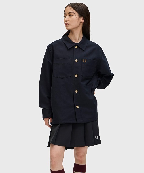 FRED PERRY（フレッドペリー） シャツ Brushed Twill Overshirt