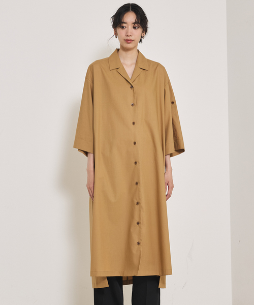 qualite ダンプシャツワンピース qualite｜ダンプシャツワンピース | Rakuten Fashion(楽天