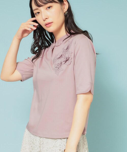 【新作／チャイナカラー】半袖プルオーバー SunaUna tシャツ 「新作／チャイナカラー」半袖プルオーバー