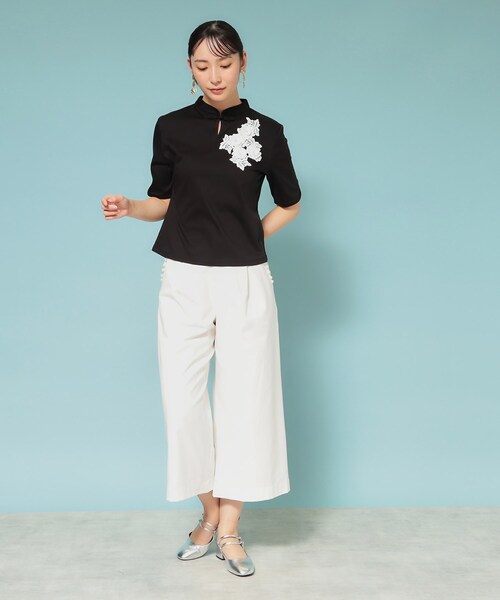 【新作／チャイナカラー】半袖プルオーバー SunaUna tシャツ 「新作／チャイナカラー」半袖プルオーバー