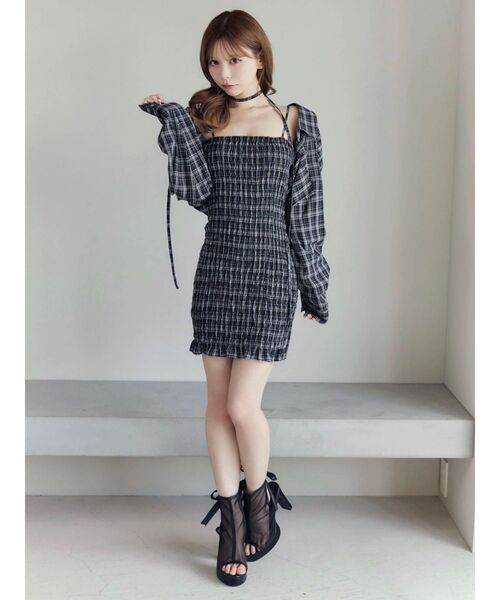 BACKリボンシアーブーツサンダル EATME サンダル BACKリボンシアー