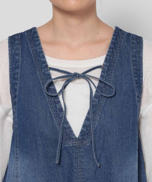 デニムミニワンピース　ローリーズファーム　新品未使用　今季新作 LOWRYS FARM｜デニムミニワンピース | Rakuten Fashion(楽天