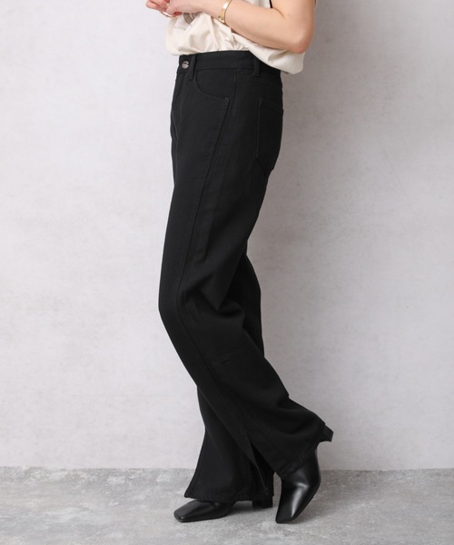 「ap retro」 ブーツカットデニムパンツ LARGE インディゴブルー レディース