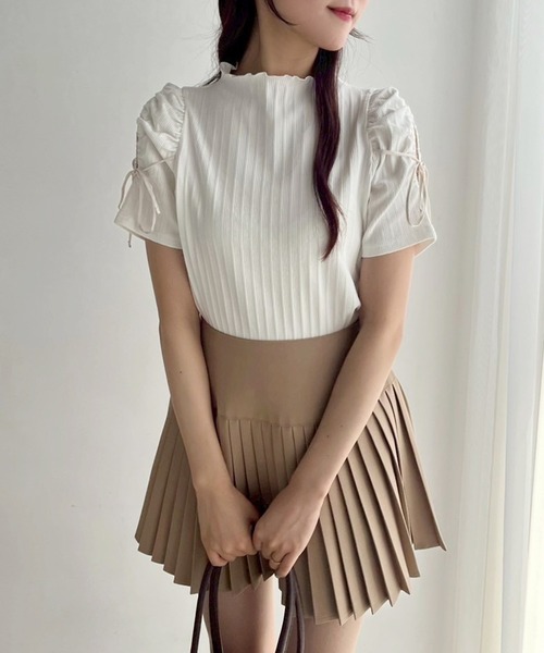 「one after another NICE CLAUP」 プリーツスカート SMALL ベージュ レディース_画像8