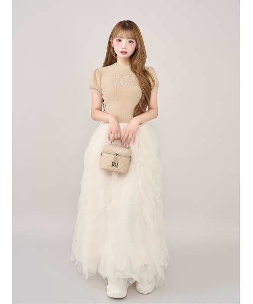 Darich ファンシービーズDDロゴニットトップス ピンク pink PNK ダーリッチ】【ピンク】ファンシービーズDDロゴニットトップス