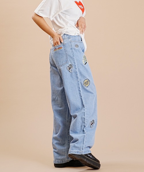 「SANTA CRUZ」 デニムパンツ L ブラック レディース