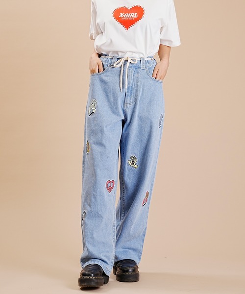 「SANTA CRUZ」 デニムパンツ L ブラック レディース