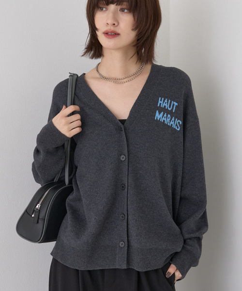 Rouge vif Anna（ルージュヴィフアンナ） カーディガン ロゴニット